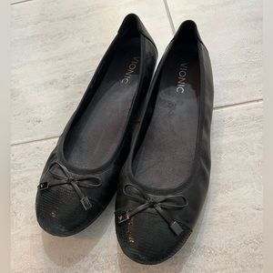 Vionic Womens Spark Minna Black Ballet Flats Size 9.5